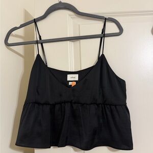 Aritzia Wilfred Elegant Black Camisole